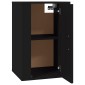 vidaXL Έπιπλο Τηλεόρασης Επιτοίχιο Μαύρο 40x34,5x60 εκ.