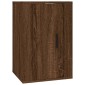 vidaXL Έπιπλο Τηλεόρασης Επιτοίχιο Καφέ Δρυς 40x34,5x60 εκ.