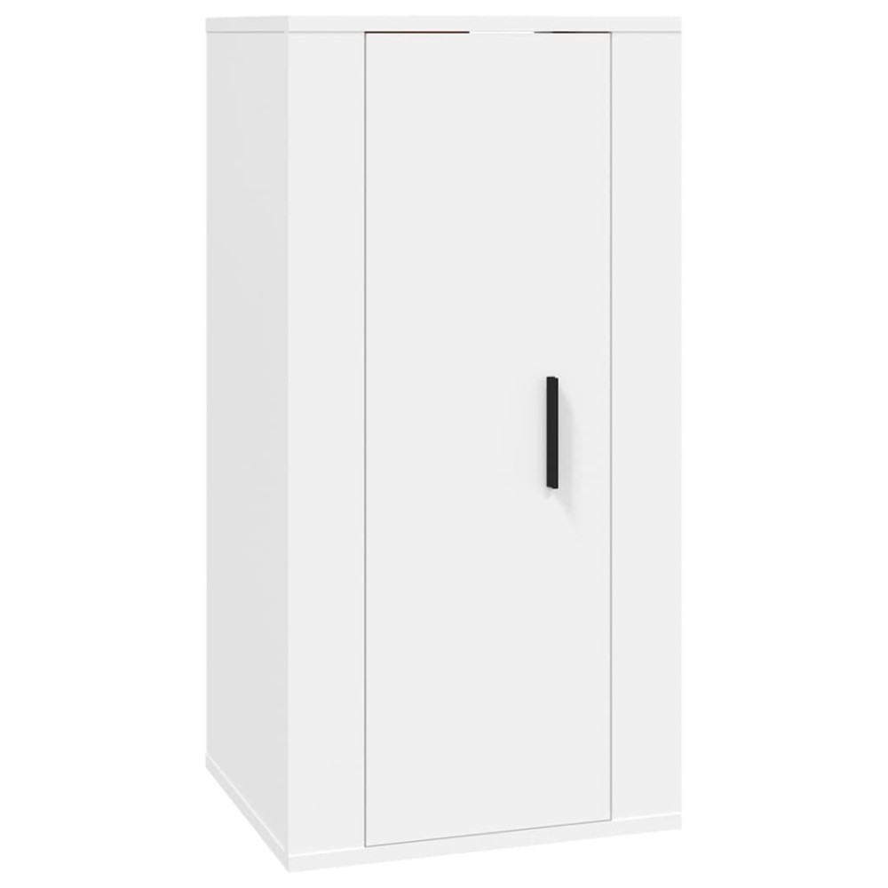 vidaXL Έπιπλο Τηλεόρασης Επιτοίχιο Λευκό 40x34,5x80 εκ.