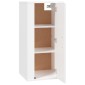 vidaXL Έπιπλο Τηλεόρασης Επιτοίχιο Λευκό 40x34,5x80 εκ.