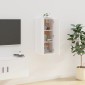 vidaXL Έπιπλο Τηλεόρασης Επιτοίχιο Λευκό 40x34,5x80 εκ.
