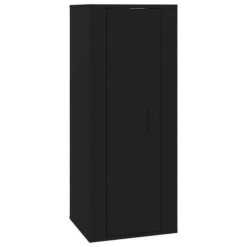 vidaXL Έπιπλο Τηλεόρασης Επιτοίχιο Μαύρο 40x34,5x100 εκ.
