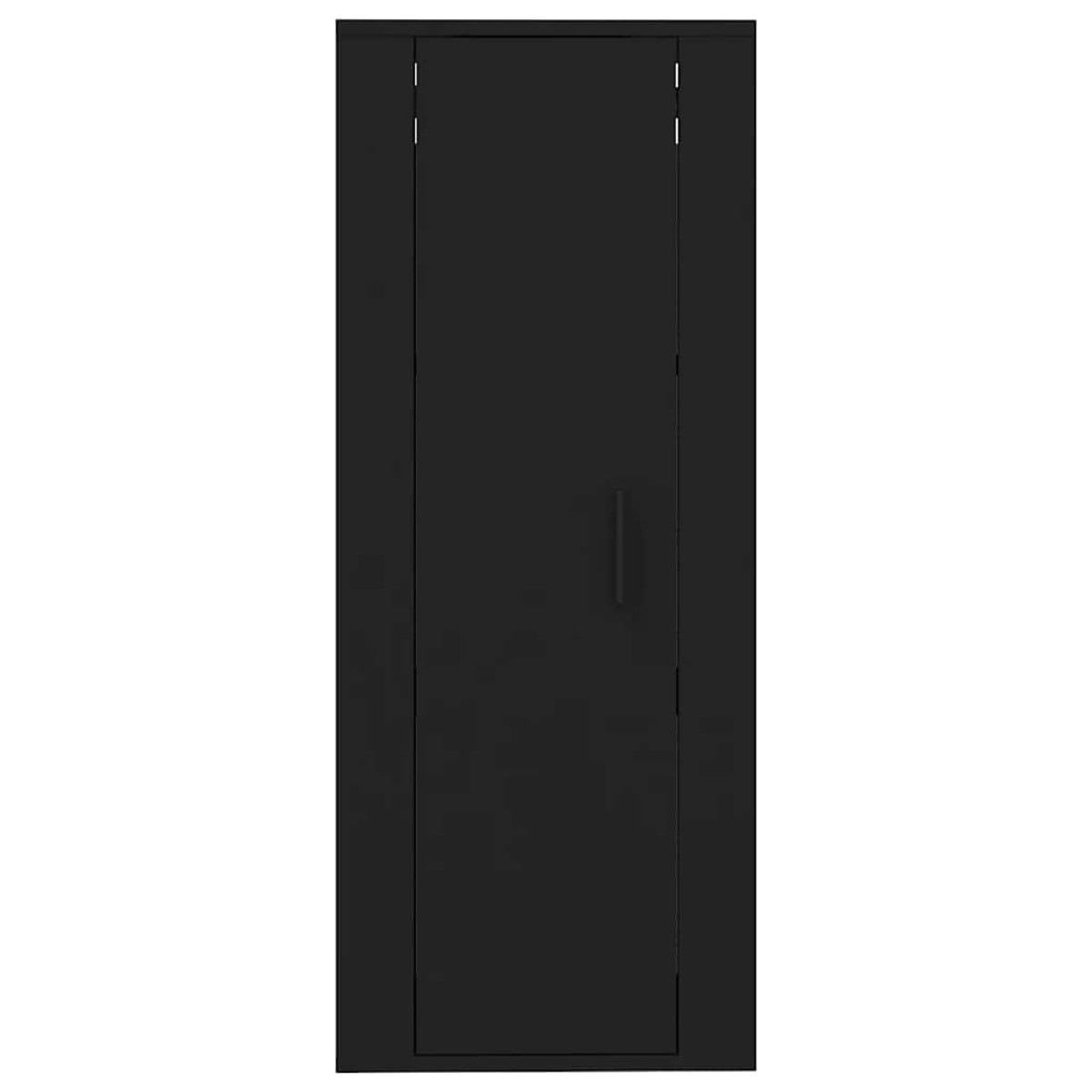vidaXL Έπιπλο Τηλεόρασης Επιτοίχιο Μαύρο 40x34,5x100 εκ.