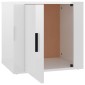 vidaXL Κομοδίνα Γυαλιστερό Λευκό 50 x 39 x 47 εκ.