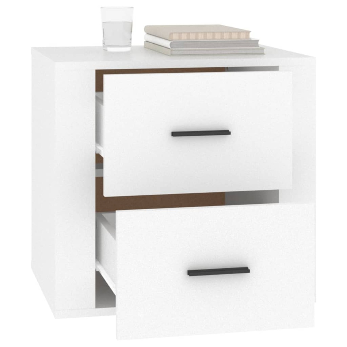 vidaXL Κομοδίνο Λευκό 50 x 39 x 47 εκ.