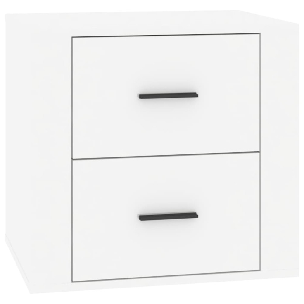 vidaXL Κομοδίνα Γυαλιστερό Λευκό 50 x 39 x 47 εκ.