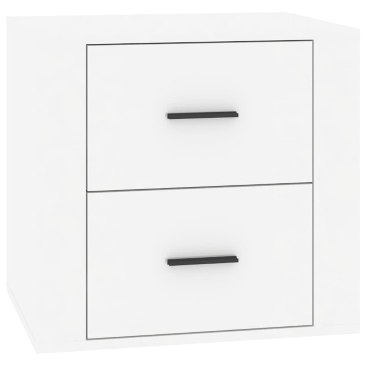 vidaXL Κομοδίνα Γυαλιστερό Λευκό 50 x 39 x 47 εκ.