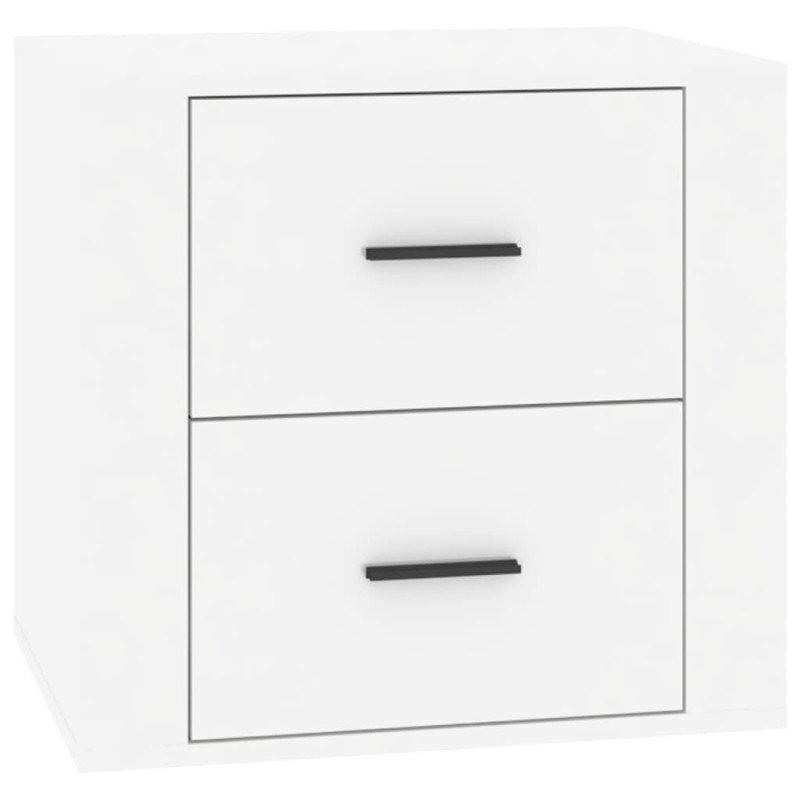 vidaXL Κομοδίνα Γυαλιστερό Λευκό 50 x 39 x 47 εκ.
