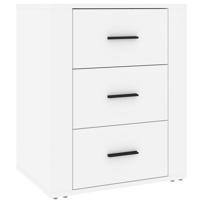 vidaXL Κομοδίνο Λευκό 50 x 36 x 60 εκ. από Επεξεργασμένο Ξύλο