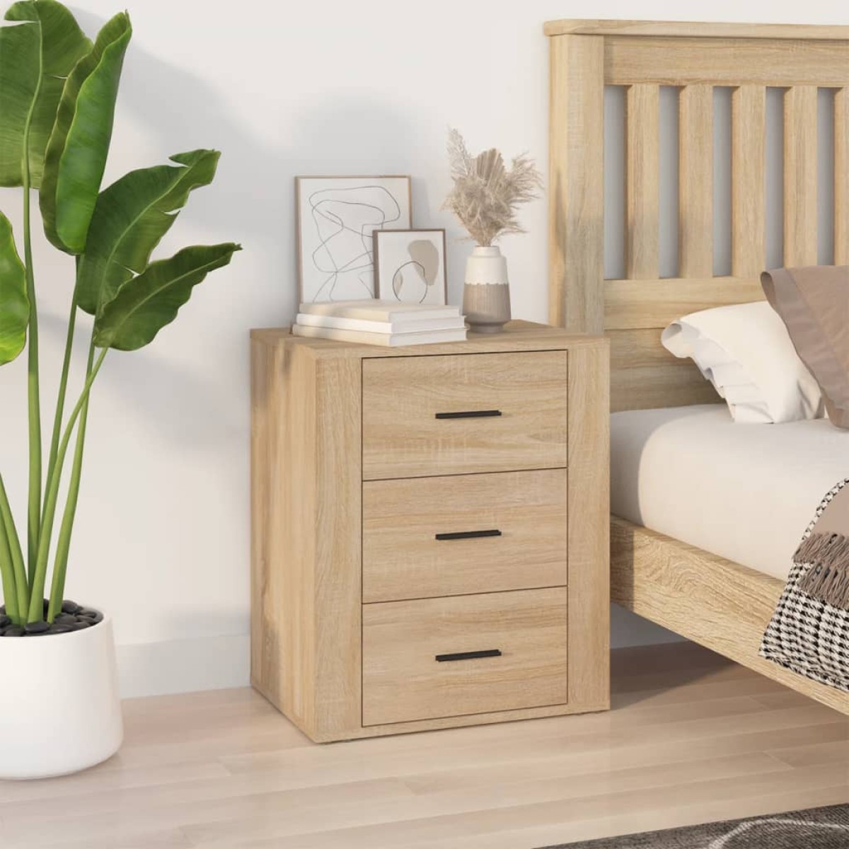 vidaXL Κομοδίνο Sonoma Δρυς 50x36x60 εκ. από Επεξεργασμένο Ξύλο