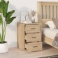 vidaXL Κομοδίνο Sonoma Δρυς 50x36x60 εκ. από Επεξεργασμένο Ξύλο