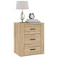 vidaXL Κομοδίνο Sonoma Δρυς 50x36x60 εκ. από Επεξεργασμένο Ξύλο