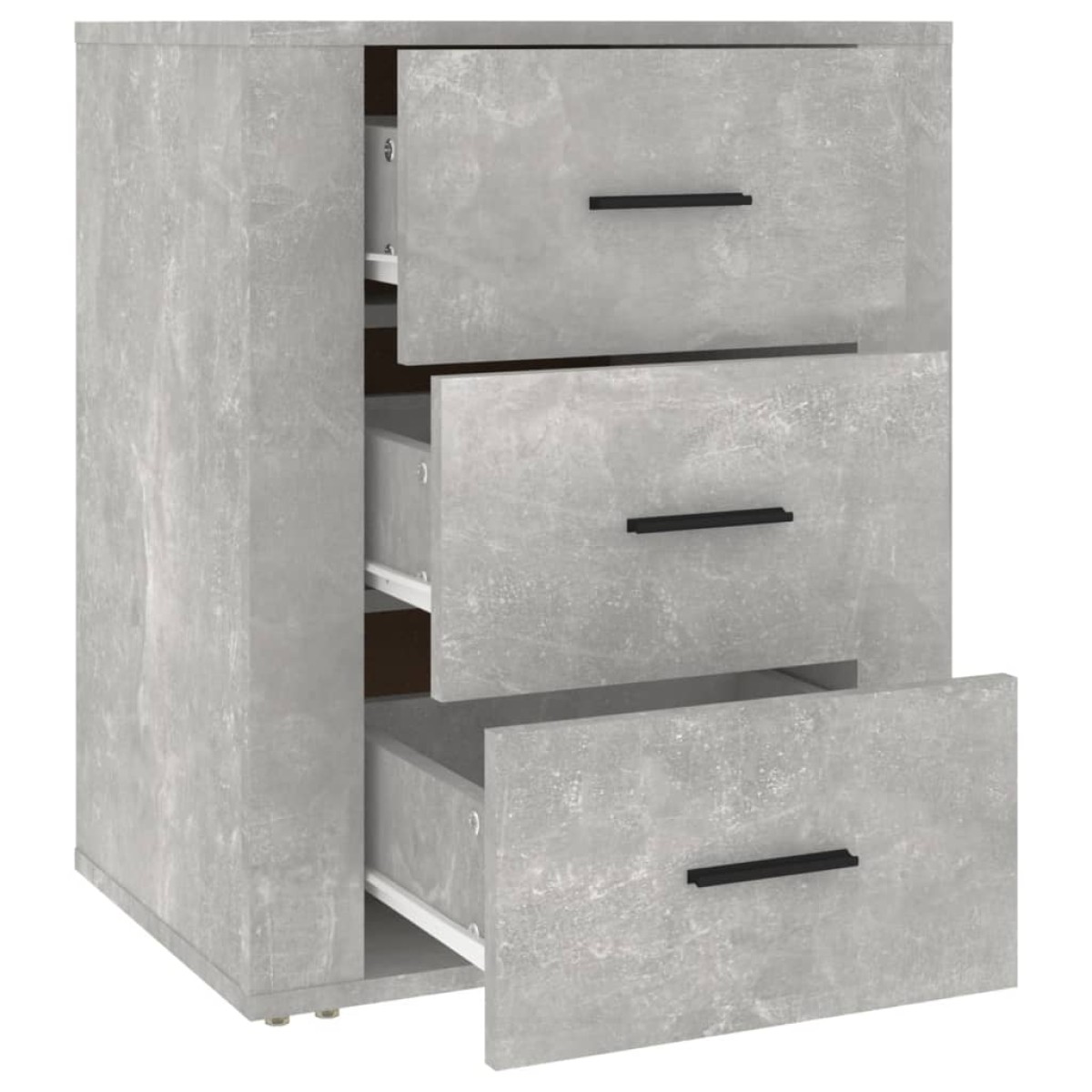 vidaXL Κομοδίνο Γκρι Σκυρ. 50 x 36 x 60 εκ. από Επεξεργασμένο Ξύλο