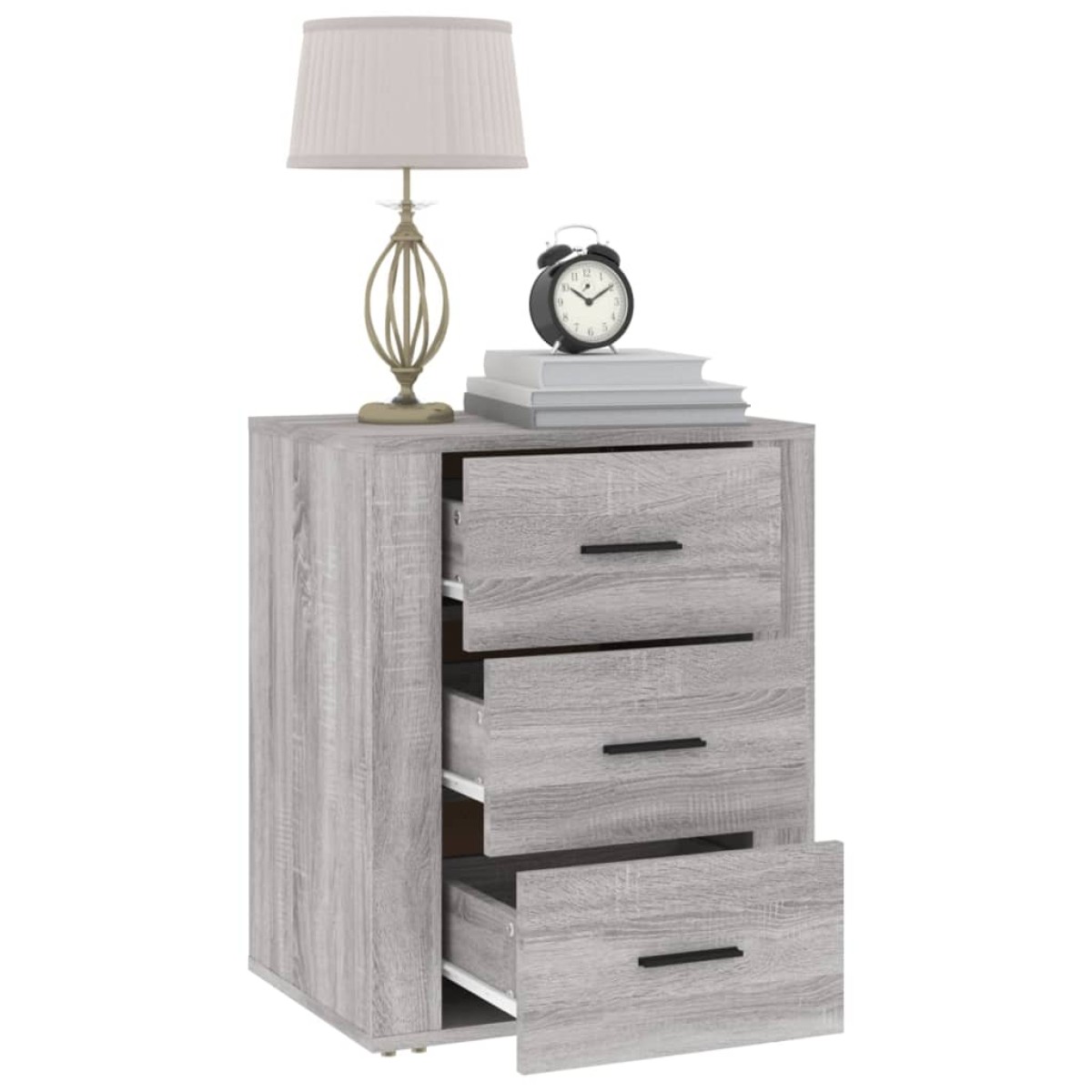 vidaXL Κομοδίνο Γκρι Sonoma 50x36x60 εκ. από Επεξεργασμένο Ξύλο
