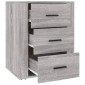 vidaXL Κομοδίνο Γκρι Sonoma 50x36x60 εκ. από Επεξεργασμένο Ξύλο