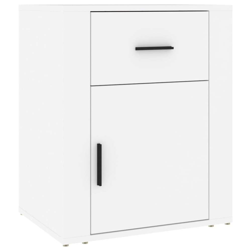 vidaXL Κομοδίνο Λευκό 50 x 36 x 60 εκ. από Επεξεργασμένο Ξύλο