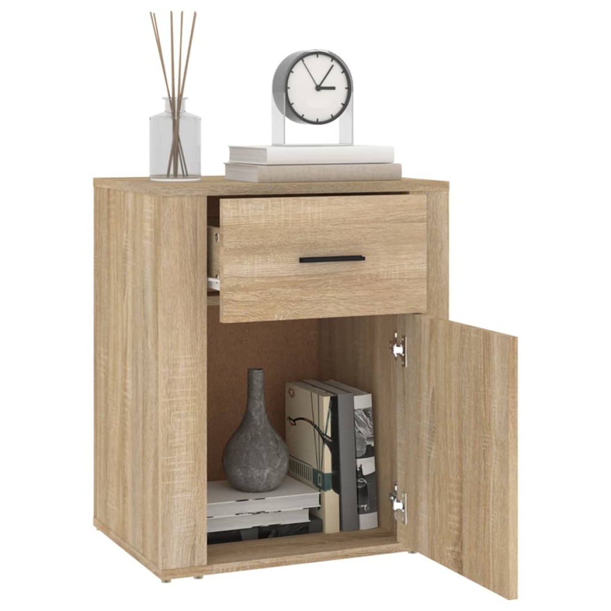 vidaXL Κομοδίνο Sonoma Δρυς 50x36x60 εκ. από Επεξεργασμένο Ξύλο