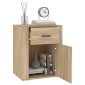 vidaXL Κομοδίνο Sonoma Δρυς 50x36x60 εκ. από Επεξεργασμένο Ξύλο