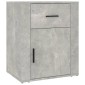 vidaXL Κομοδίνο Γκρι Σκυρ. 50 x 36 x 60 εκ. από Επεξεργασμένο Ξύλο
