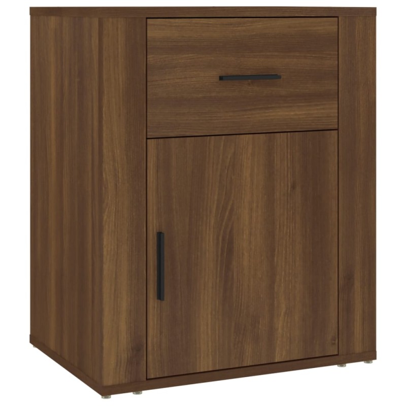 vidaXL Κομοδίνο Καφέ Δρυς 50x36x60 εκ. από Επεξεργασμένο Ξύλο