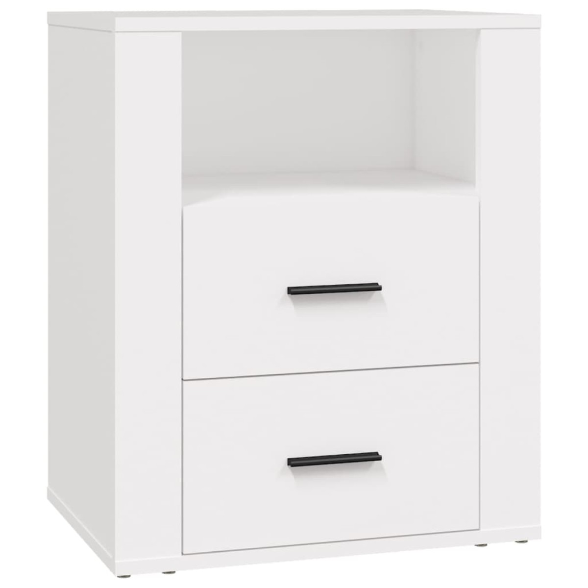 vidaXL Κομοδίνο Λευκό 50 x 36 x 60 εκ. από Επεξεργασμένο Ξύλο