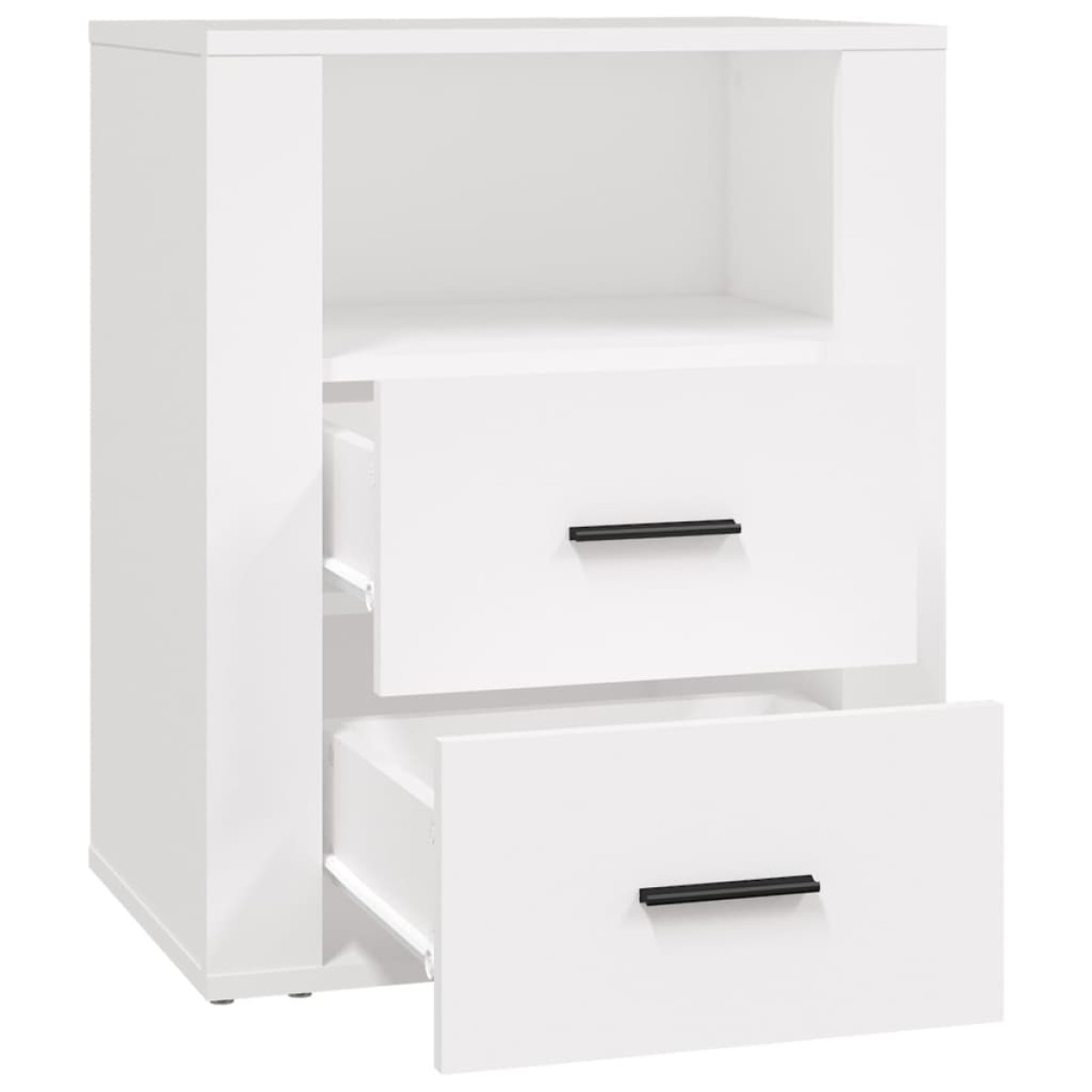 vidaXL Κομοδίνο Λευκό 50 x 36 x 60 εκ. από Επεξεργασμένο Ξύλο