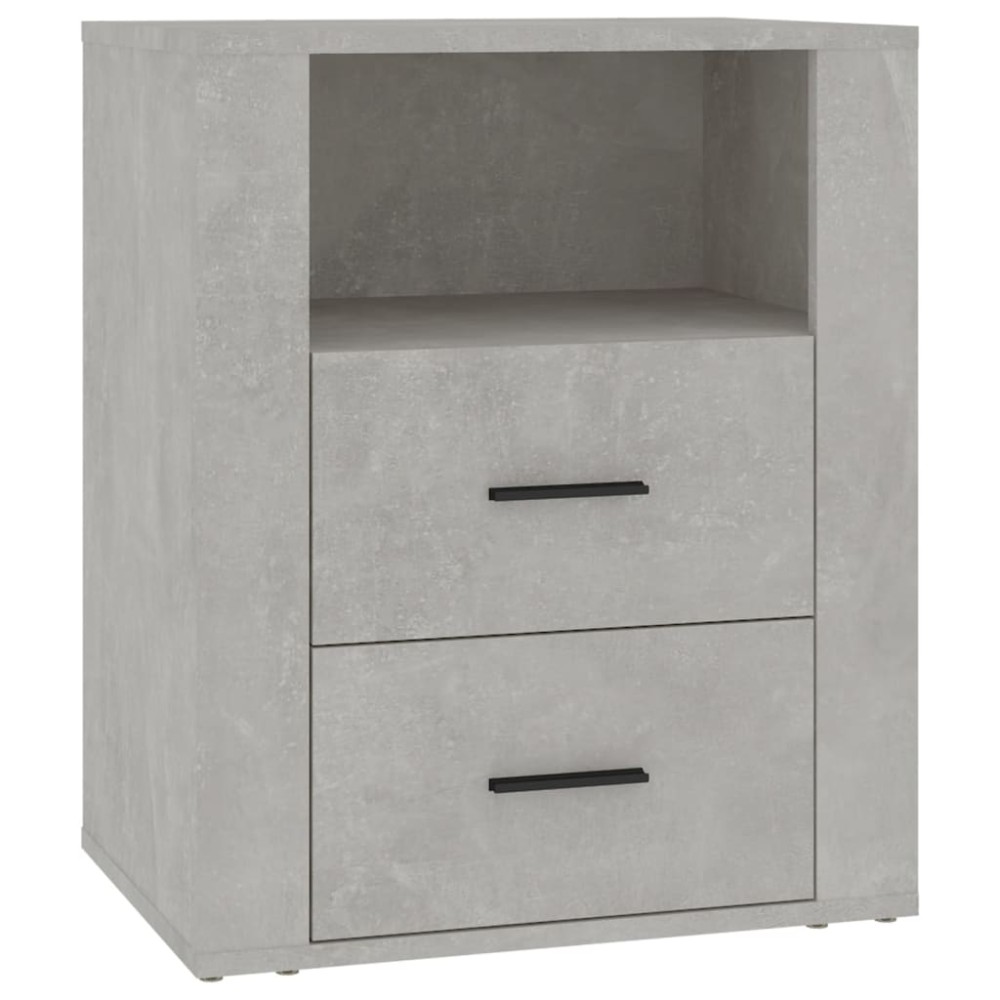 vidaXL Κομοδίνο Γκρι Σκυρ. 50 x 36 x 60 εκ. από Επεξεργασμένο Ξύλο