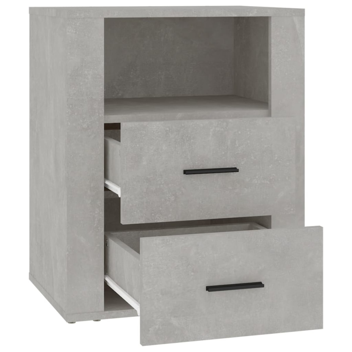 vidaXL Κομοδίνο Γκρι Σκυρ. 50 x 36 x 60 εκ. από Επεξεργασμένο Ξύλο