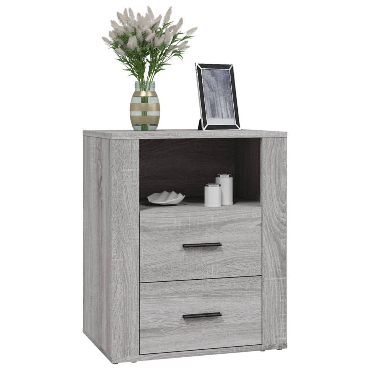 vidaXL Κομοδίνο Γκρι Sonoma 50x36x60 εκ. από Επεξεργασμένο Ξύλο