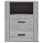 vidaXL Κομοδίνο Γκρι Sonoma 50x36x60 εκ. από Επεξεργασμένο Ξύλο