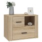 vidaXL Κομοδίνο Sonoma Δρυς 60 x 36 x 45 εκ. από Επεξεργασμένο Ξύλο