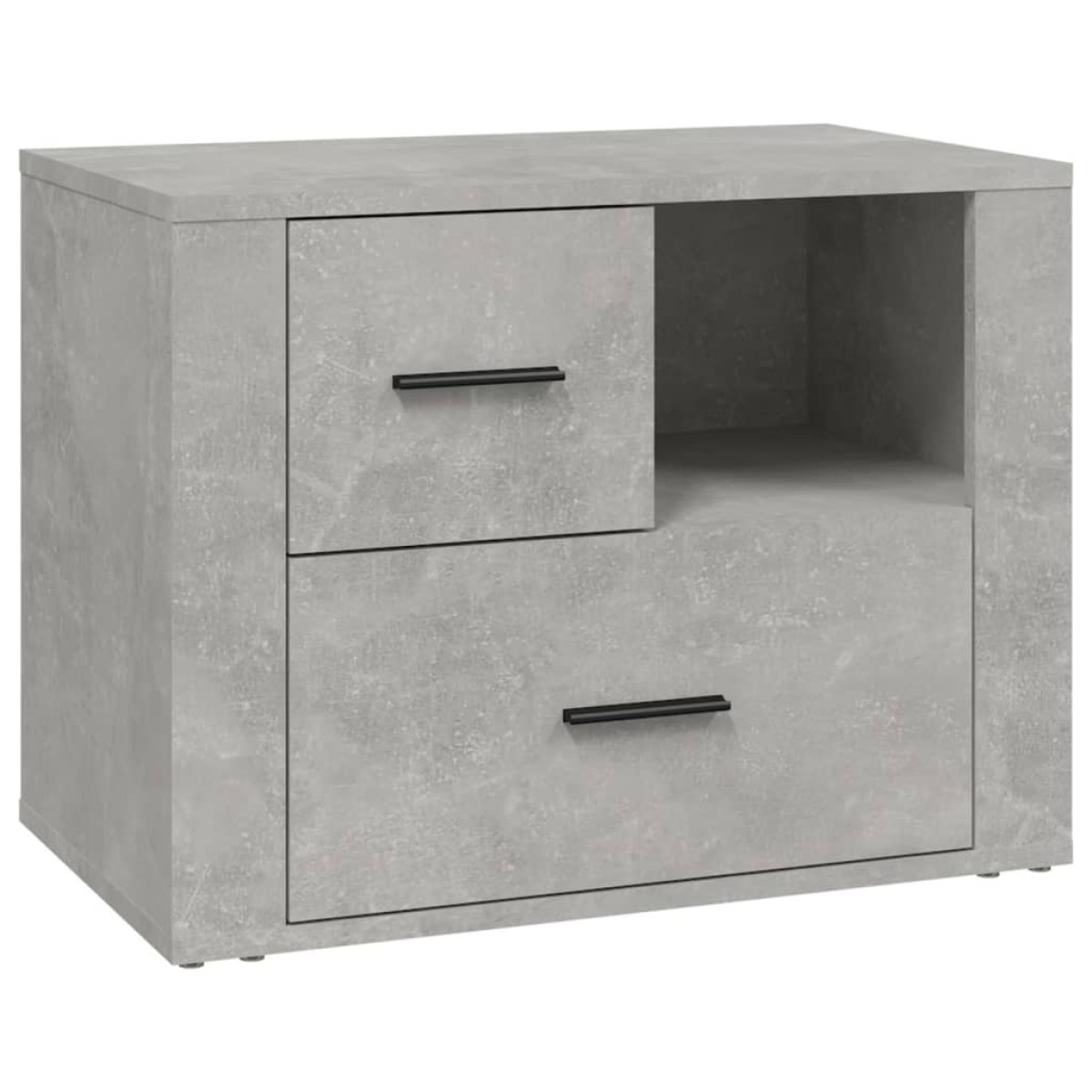 vidaXL Κομοδίνο Γκρι Σκυρ. 60x36x45 εκ. από Επεξεργασμένο Ξύλο
