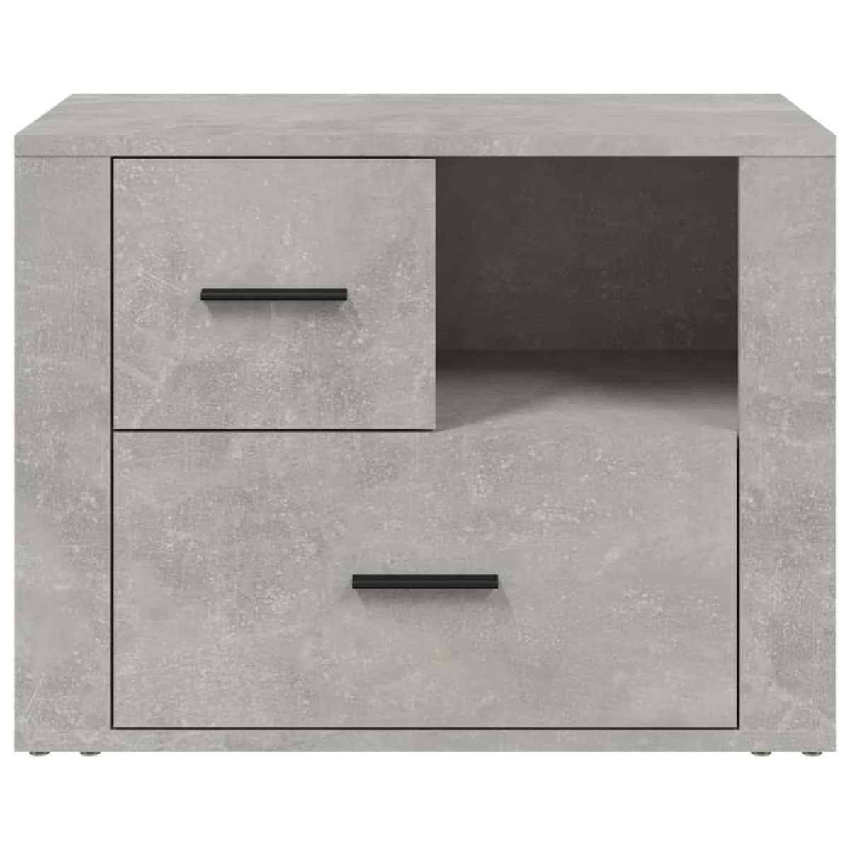vidaXL Κομοδίνο Γκρι Σκυρ. 60x36x45 εκ. από Επεξεργασμένο Ξύλο
