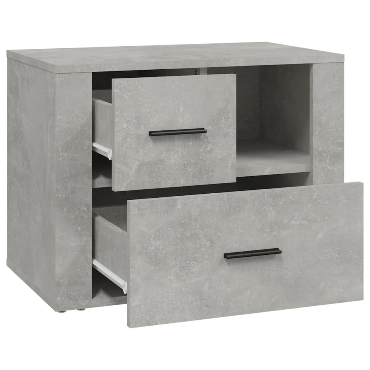 vidaXL Κομοδίνο Γκρι Σκυρ. 60x36x45 εκ. από Επεξεργασμένο Ξύλο