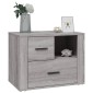 vidaXL Κομοδίνο Γκρι Sonoma 60x36x45 εκ. από Επεξεργασμένο Ξύλο