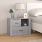 vidaXL Κομοδίνο Γκρι Sonoma 60x36x45 εκ. από Επεξεργασμένο Ξύλο