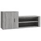 vidaXL Παπουτσοθήκη Γκρι Sonoma 130x35x54 εκ. από Επεξεργασμένο Ξύλο