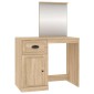 vidaXL Μπουντουάρ με Καθρέφτη Sonoma Δρυς 90x50x132,5 εκ. Επεξ. Ξύλο