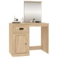 vidaXL Μπουντουάρ με Καθρέφτη Sonoma Δρυς 90x50x132,5 εκ. Επεξ. Ξύλο