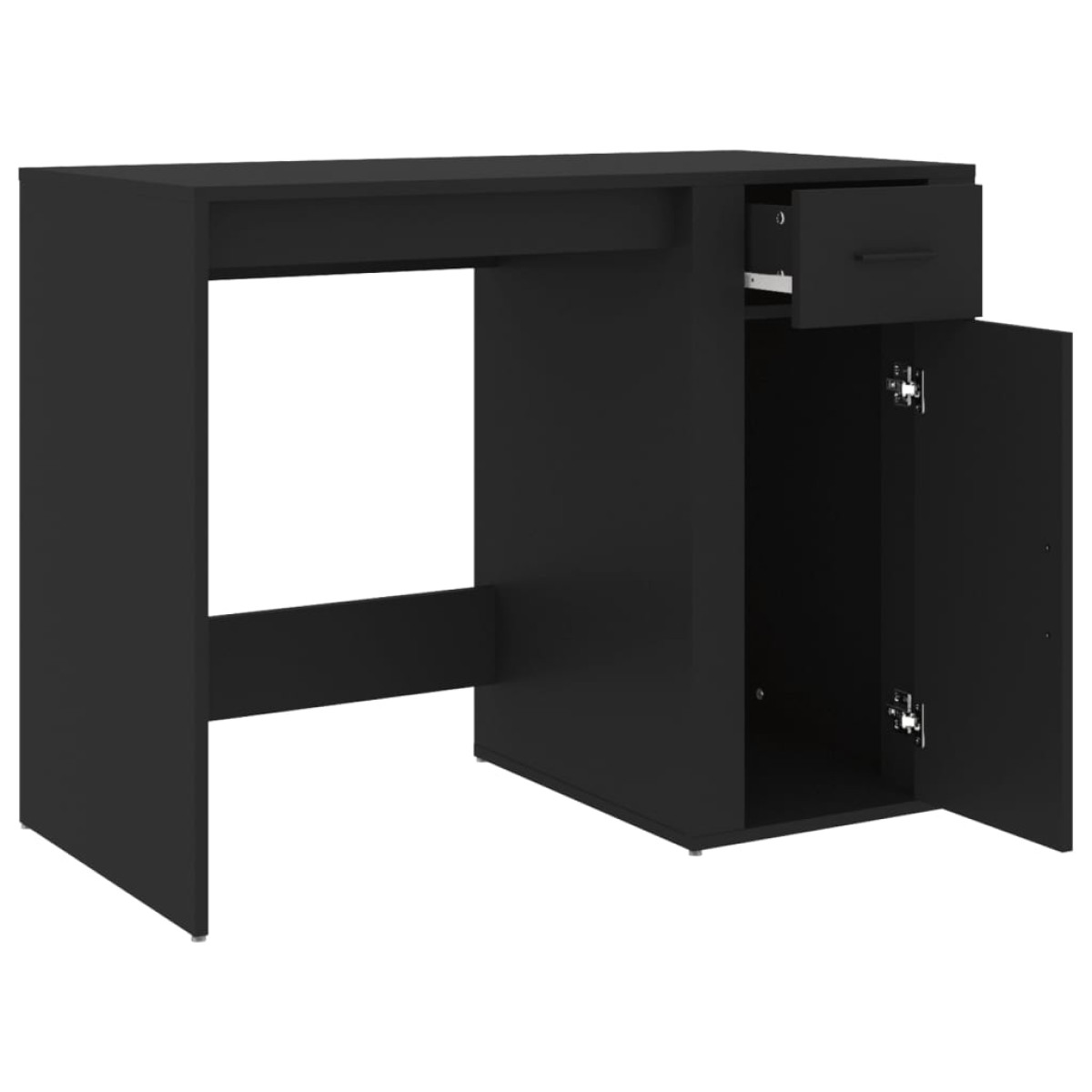 vidaXL Γραφείο Μαύρο 100x49x75 εκ. από Επεξεργασμένο Ξύλο