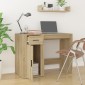 vidaXL Γραφείο Sonoma Δρυς 100x49x75 εκ. από Επεξεργασμένο Ξύλο