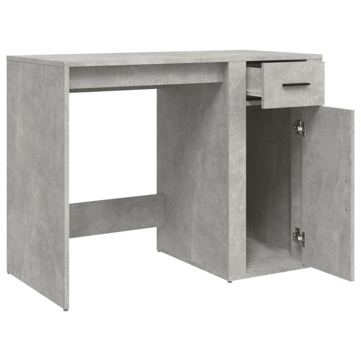 vidaXL Γραφείο Γκρι Σκυροδέματος 100x49x75 εκ. Επεξεργασμένο Ξύλο