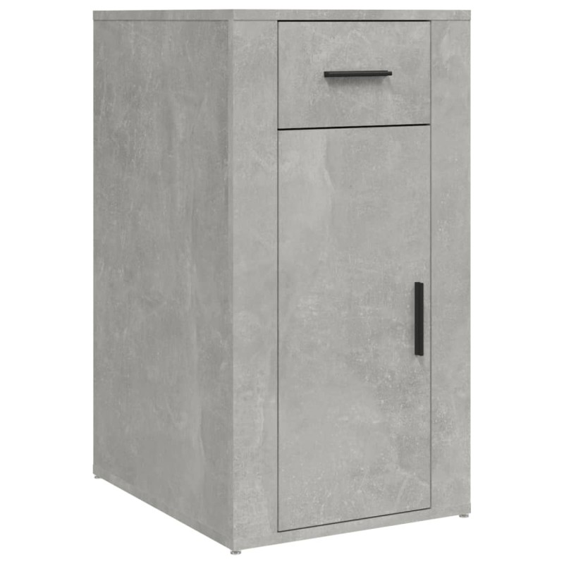 vidaXL Ντουλάπι Γραφείου Γκρι Σκυροδ. 40x49x75 εκ. Επεξεργασμένο Ξύλο