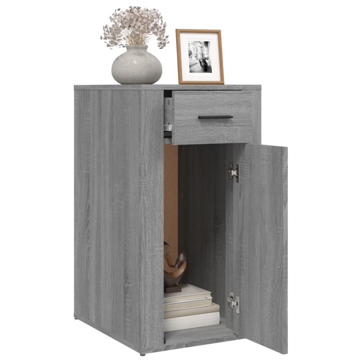 vidaXL Ντουλάπι Γραφείου Γκρι sonoma 40x49x75 εκ. Επεξεργ. Ξύλο