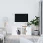 vidaXL Έπιπλο Τηλεόρασης Γυαλ. Λευκό 100x35x40 εκ. Επεξεργασμένο Ξύλο