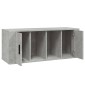 vidaXL Έπιπλο Τηλεόρασης Γκρι Σκυρ. 100x35x40 εκ. Επεξ. Ξύλο