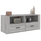 vidaXL Έπιπλο Τηλεόρασης Γκρι Sonoma 100x35x40 εκ. από Επεξεργ. Ξύλο