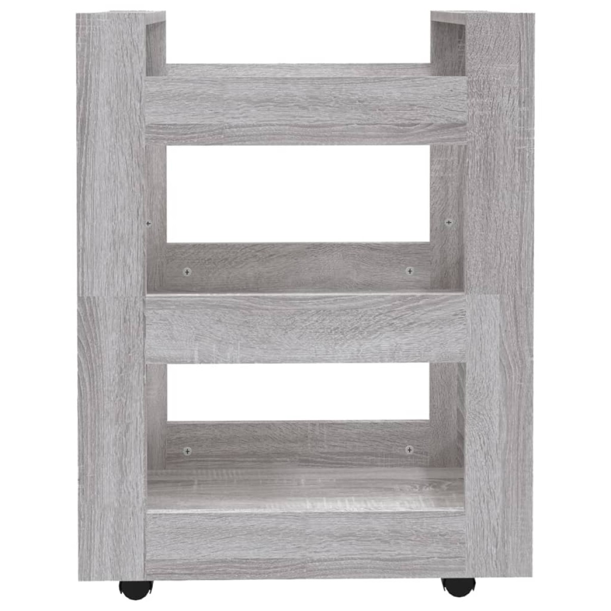 vidaXL Τρόλεϊ Κουζίνας Sonoma Γκρι 60x45x80 εκ. από Επεξεργασμένο Ξύλο