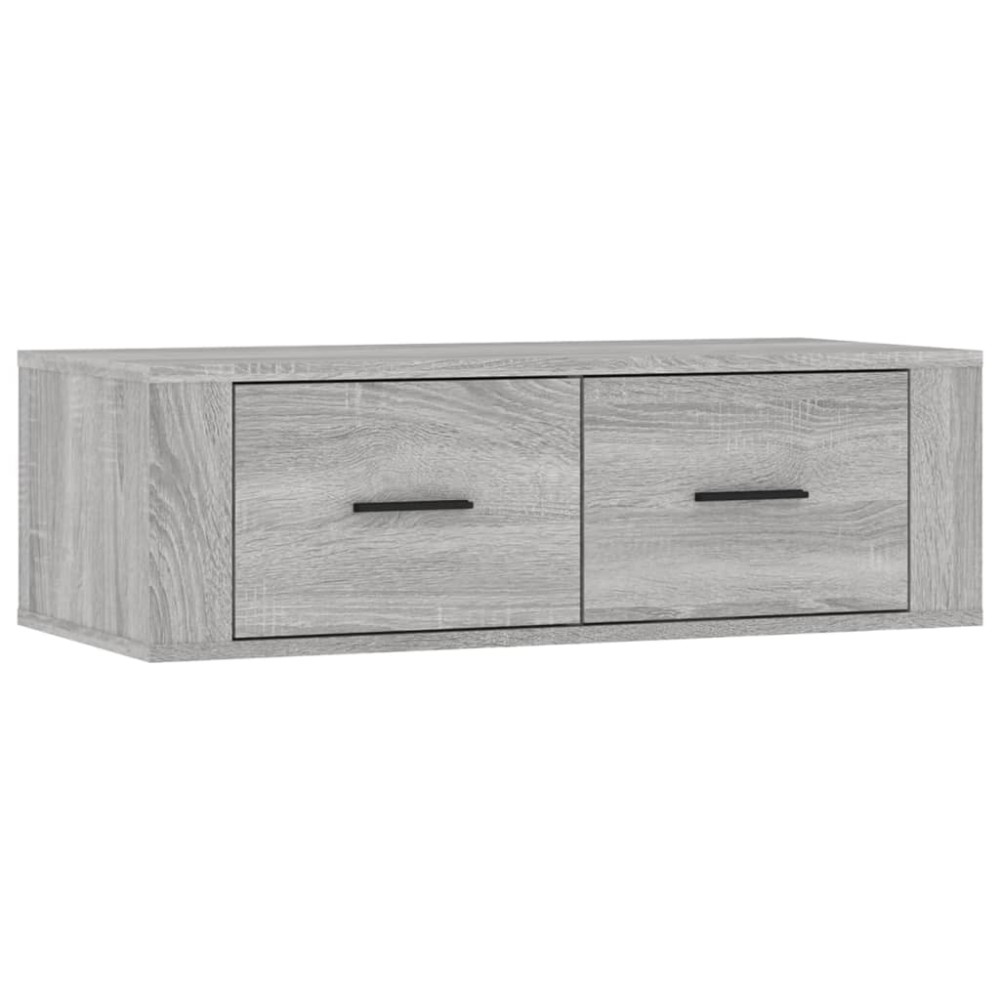 vidaXL Έπιπλο Τηλεόρασης Κρεμαστό Γκρι Sonoma 80x36x25 εκ. Επεξ. Ξύλο