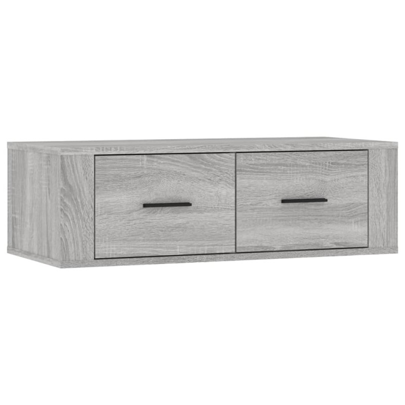 vidaXL Έπιπλο Τηλεόρασης Κρεμαστό Γκρι Sonoma 80x36x25 εκ. Επεξ. Ξύλο